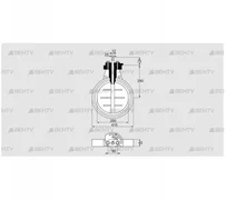DKR 350Z03F650A (03149321) Дроссельная заслонка Kromschroder