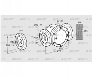 GFK 150F10-3 (81946010) Газовый фильтр Kromschroder