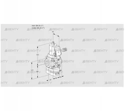 VAD125R/NWSR-100A (88010795) Газовый клапан с регулятором давления Kromschroder