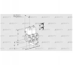 VCG1E25R/25R05NGEWL6/PPPP/PPPP (88103005) Клапан с регулятором соотношения Kromschroder