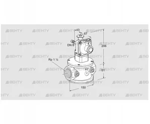 JSAV 40R40/2-3 (86362050) Предохранительный запорный клапан Kromschroder