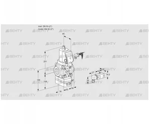 VAD350R/NWGR-100A (88031524) Газовый клапан с регулятором давления Kromschroder