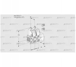 VCS2E25R/40F05FNNWR3/PPPP/PPPP (88101768) Сдвоенный газовый клапан Kromschroder