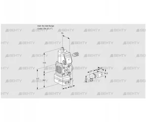 VAD1-/25R/NW-25A (88013177) Газовый клапан с регулятором давления Kromschroder