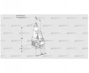 VAS2T50N/50N05FLVQSR/PP/PP (88101211) Газовый клапан Kromschroder