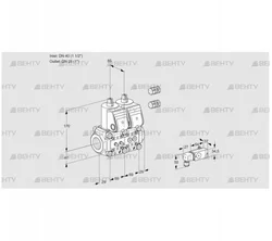 VCS2E40R/25R05NNWR3/MM-4/3-PP (88107630) Сдвоенный газовый клапан Kromschroder