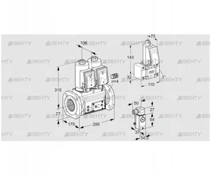 VCS665F05NNKGR3E/P3PP/PPZ- (88207689) Сдвоенный газовый клапан Kromschroder