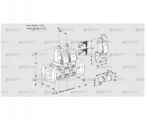 VCS2E40F/40F05NNWSR8/PP3-/PPZS (88103216) Сдвоенный газовый клапан Kromschroder