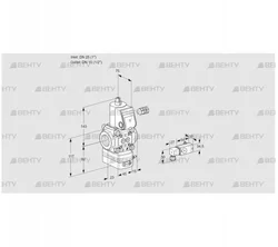 VAD125/15R/NW-50B (88032966) Газовый клапан с регулятором давления Kromschroder