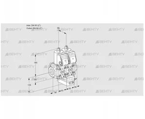 VCV3E50R/50R05NVKWR/PPPP/PPPP (88100392) Клапан с регулятором соотношения Kromschroder