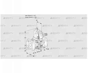 VAS240F/NKSR (88031672) Газовый клапан Kromschroder