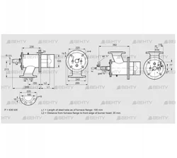 ZIO 165HDL-100/35-(29)D (84246010) Газовая горелка Kromschroder