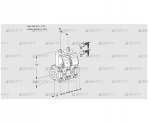 VCS2E40R/40R05NNWR6/PPPP/PPPP (88102863) Сдвоенный газовый клапан Kromschroder