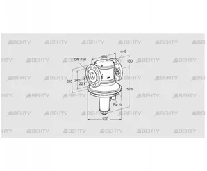 GIK 150F02-6 (85095220) Регулятор соотношения газ/воздух Kromschroder