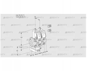 VCD1E25R/25R05D-25NWR3/PPPP/PPPP (88104828) Регулятор давления Kromschroder