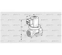 VGP 25R01Q5 (85296203) Запорный газовый клапан Kromschroder