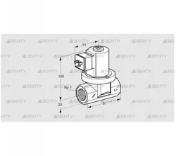 VGP 25R01Q5 (85296203) Запорный газовый клапан Kromschroder