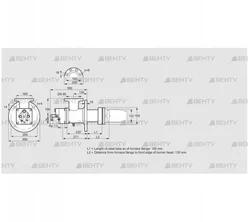 BIC 140HM-100/135-(52)E (84035120) Газовая горелка Kromschroder