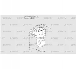 IBG80/50Z05/40A2A (88303536) Дроссельная заслонка Kromschroder