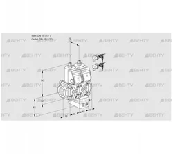 VCH1E15R/15R05NHEKR6/PPPP/PPPP (88102640) Клапан с регулятором расхода Kromschroder