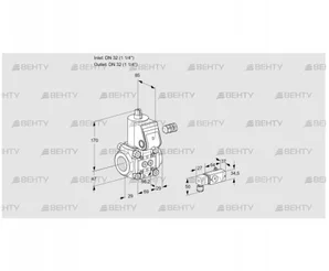 VAS232R/NW (88015223) Газовый клапан Kromschroder