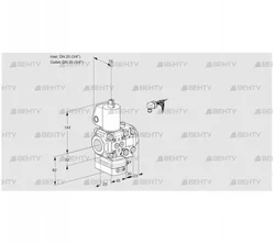 VAD1E20R/20R05D-100VWL/PP/MM (88101140) Газовый клапан с регулятором давления Kromschroder