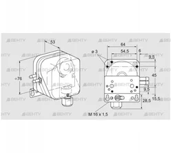 DL 10KG-3W (84444802) Датчик-реле давления воздуха Kromschroder