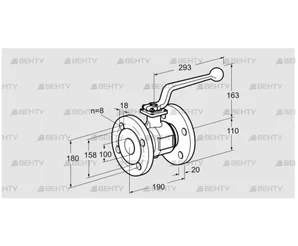 AKT 100F160G (03152350) Запорный кран Kromschroder