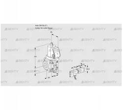 VAS2T50/-N/NQSR (88028464) Газовый клапан Kromschroder