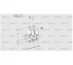 VCS2E40R/40R05NNWR/MMMM/PPPP (88104992) Сдвоенный газовый клапан Kromschroder