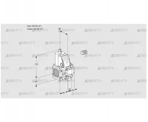 VAS2E50R/50R05FNVWR/PP/PP (88102471) Газовый клапан Kromschroder