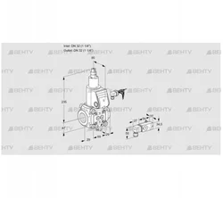 VAS232R/LW (88010890) Газовый клапан Kromschroder