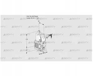 VAS2-/40R/NW (88001809) Газовый клапан Kromschroder