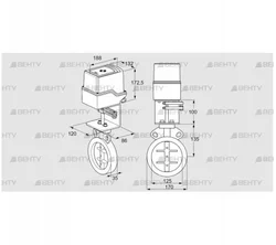 IDR125Z03D100AU/50-30W20E (88303252) Дроссельная заслонка Kromschroder