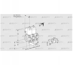 VCG3E50R/50R05NGEWL/2--3/PPPP (88103875) Клапан с регулятором соотношения Kromschroder