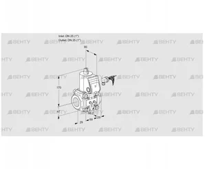 VAS225R/NW (88018111) Газовый клапан Kromschroder