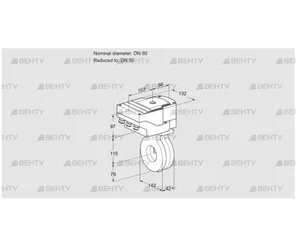 IBG80/50Z05/40A2AR10 (88301367) Дроссельная заслонка Kromschroder