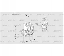 VCS2E40R/40R05NNWR/PPPP/ZSPP (88102616) Сдвоенный газовый клапан Kromschroder