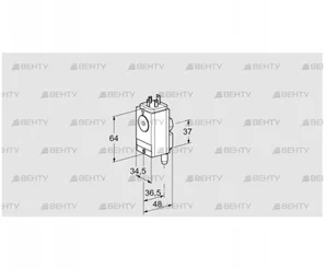 DG 60/150VCT4-5W (84448981) Датчик-реле давления газа Kromschroder