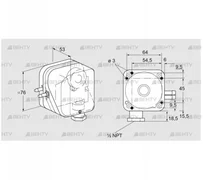 DL 50KT-2N (84444840) Датчик-реле давления воздуха Kromschroder