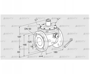 JSAV 50F50/1-0Z (03151137) Предохранительный запорный клапан Kromschroder