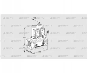 VCS665F05NNWGR3B/MMMM/MMMM (88207066) Сдвоенный газовый клапан Kromschroder