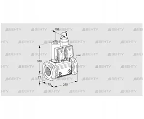 VCS6T65A05NLQSRB/MMMM/MMMM (88204165) Сдвоенный газовый клапан Kromschroder