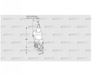 VAS2T-/LQGL (88026086) Газовый клапан Kromschroder