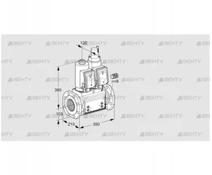 VCS8100F05NLQGR3B/PPPP/PPPP (88204756) Сдвоенный газовый клапан Kromschroder