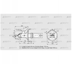 BICA 65RG-150/185-(39)D (84199292) Газовая горелка Kromschroder