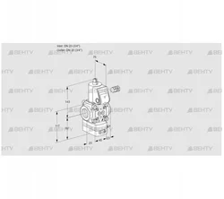 VAD120R/NW-100A (88020674) Газовый клапан с регулятором давления Kromschroder