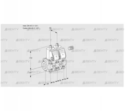 VCS2E40R/40R05NNQR3/PPPP/PPPP (88101941) Сдвоенный газовый клапан Kromschroder