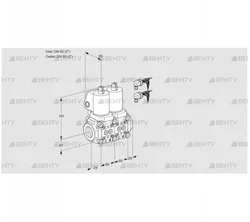 VCS2E50R/50R05NNWGL8/PPPP/PPPP (88106374) Сдвоенный газовый клапан Kromschroder