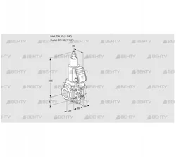 VAS2T32N/LWSR (88021032) Газовый клапан Kromschroder